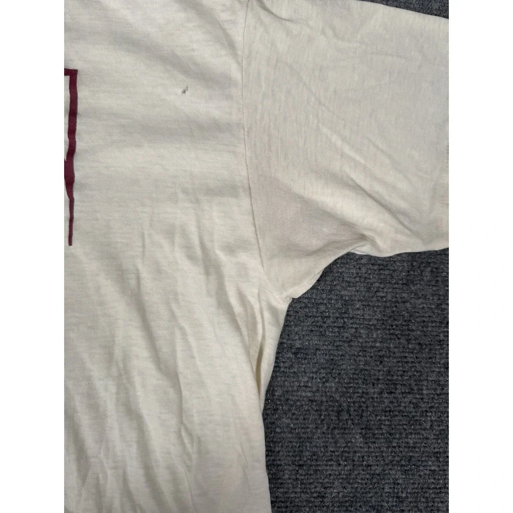 Vintage Wright's Shirt Mens XL White‎ Premium California Wines Tee 80s Flawed